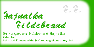 hajnalka hildebrand business card